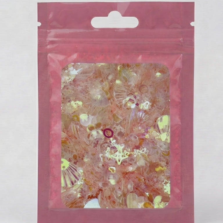PVC Sequins 10gm Craft, Slime Filler, Embellishments for Sewing, DIY, Scrapbooking & Decorations