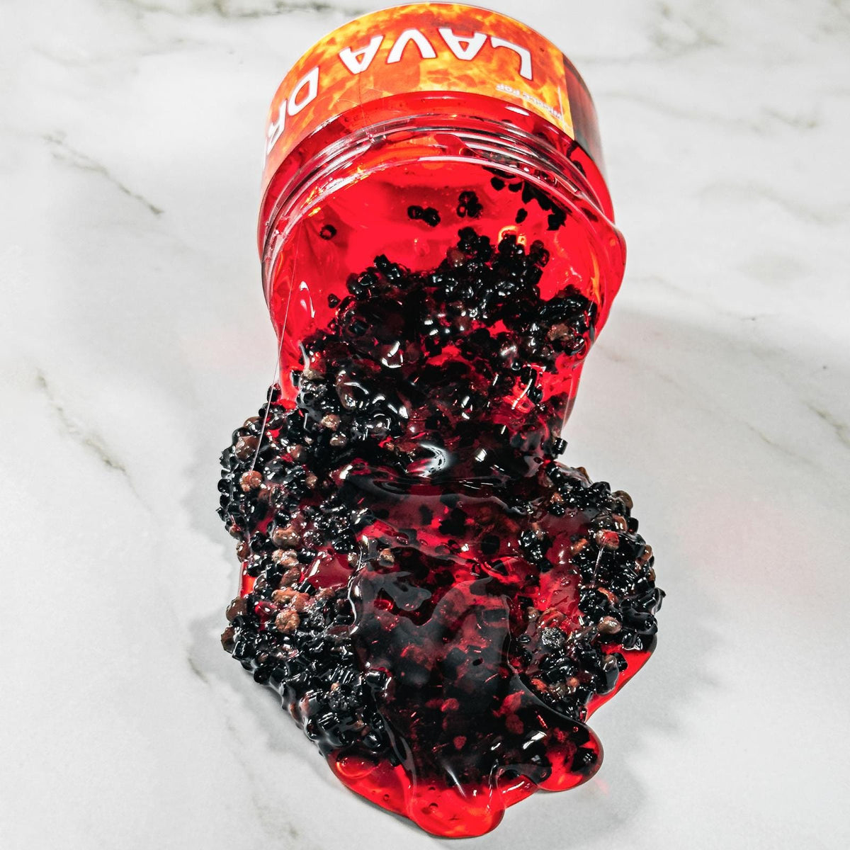 Lava Drip Clear Slime