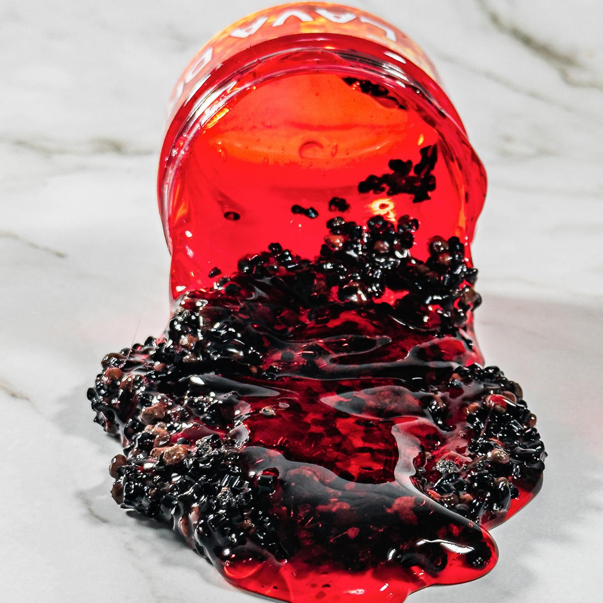 Lava Drip Clear Slime