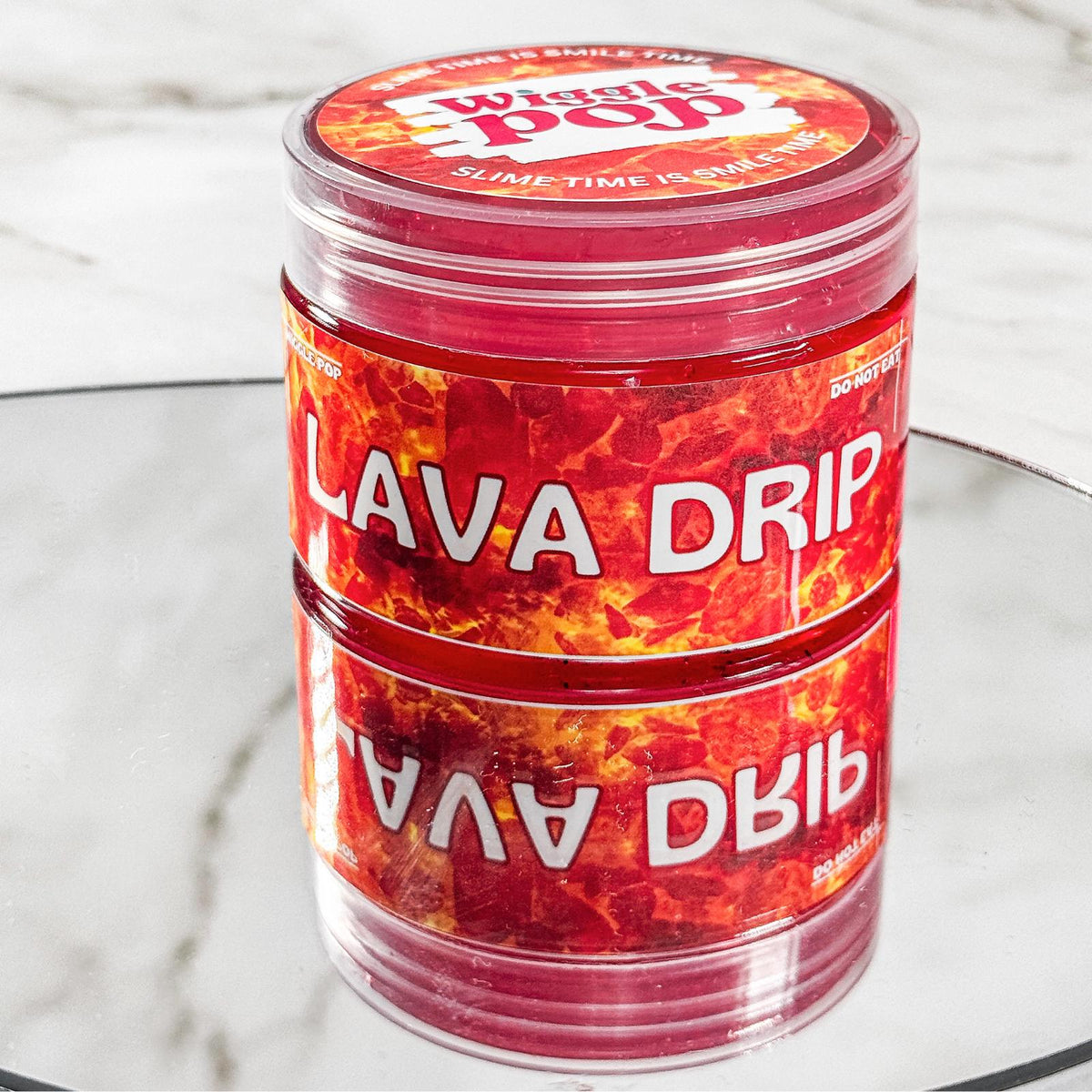 Lava Drip Clear Slime