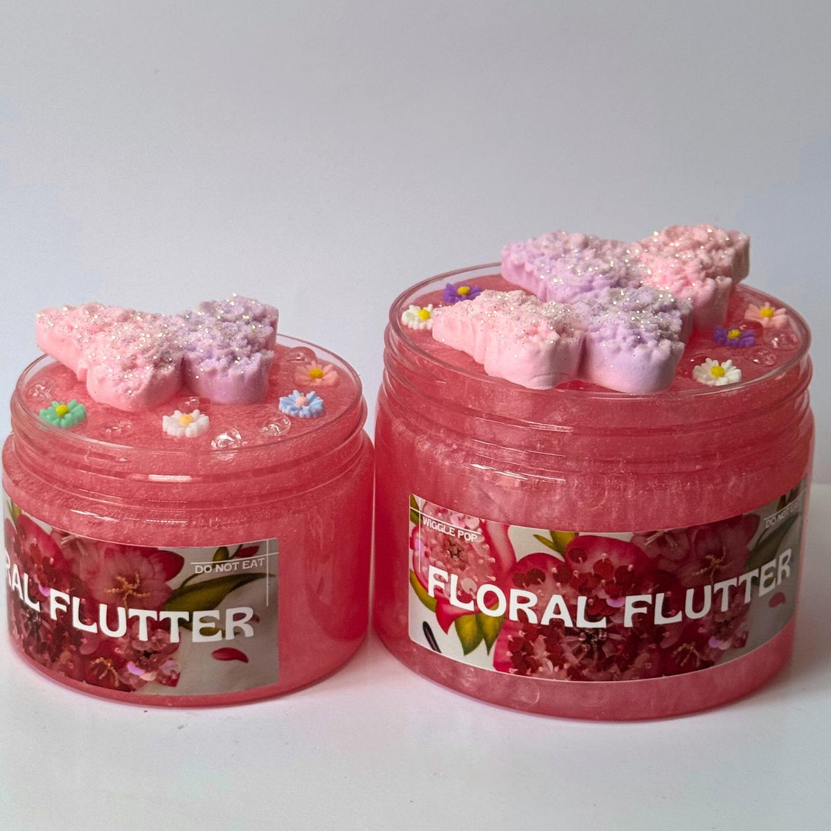 Floral Flutter Clear Slime
