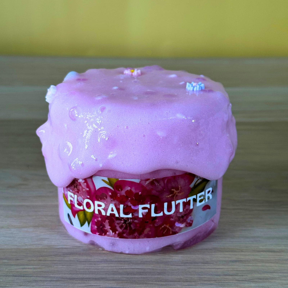 Floral Flutter Clear Slime