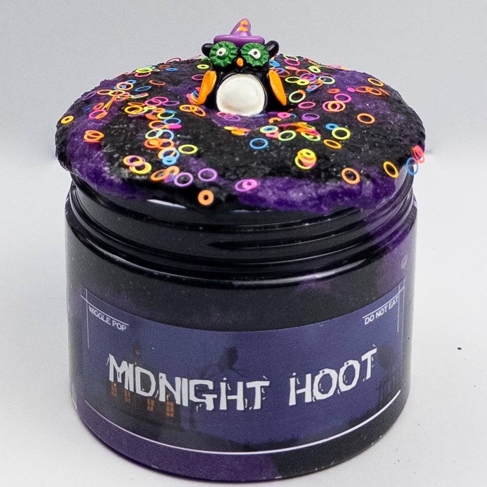 Midnight Hoot SnowFizz Slime