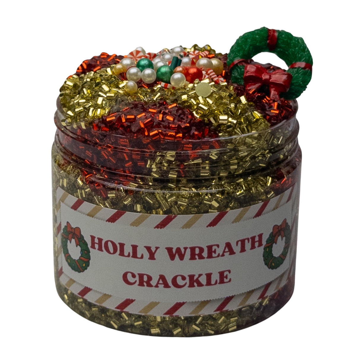 Holly Wreath Crackle Bingsu Slime