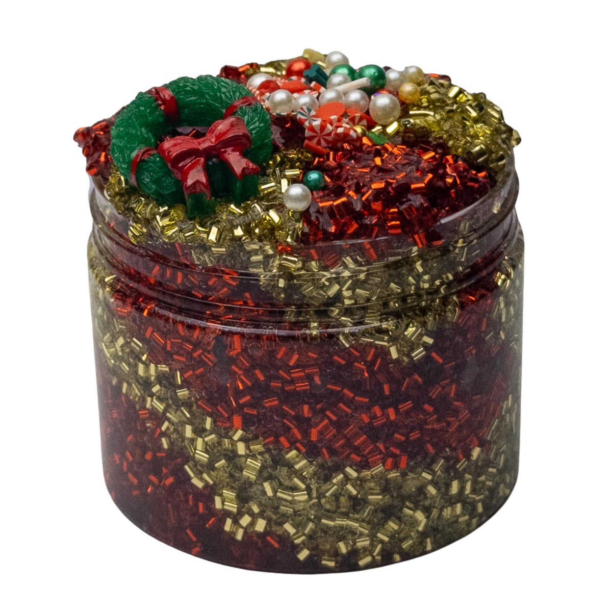 Holly Wreath Crackle Bingsu Slime