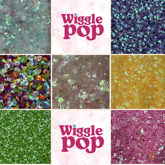 PVC Sequins 10gm Craft, Slime Filler, Embellishments for Sewing, DIY, Scrapbooking & Decorations